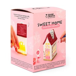 GRAINE CREATIVE Kit Céramique Maison à décorer