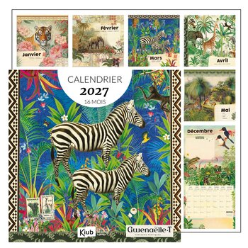 Calendrier 30x30 16 Mois 2027 Savane
