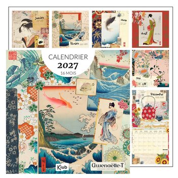 Calendrier 30x30 16 Mois 2027 Japon