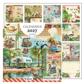 Calendrier 30x30 16 Mois 2027 Carnet De Voyage