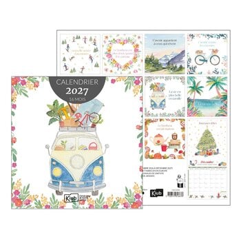 KIUB Calendrier 30x30 16 Mois 2027 - Marie Aude Janssen - Aquarelles