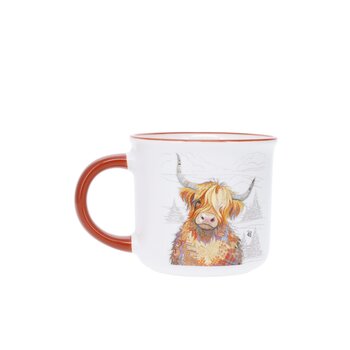 KIUB Mug Timbale Expresso 125 Ml Kook Vache Ecossaise Sapin