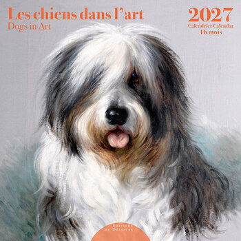 EDITIONS DU DESASTRE Calendrier 16 mois 30X30 Chiens Dans L'Art 2027