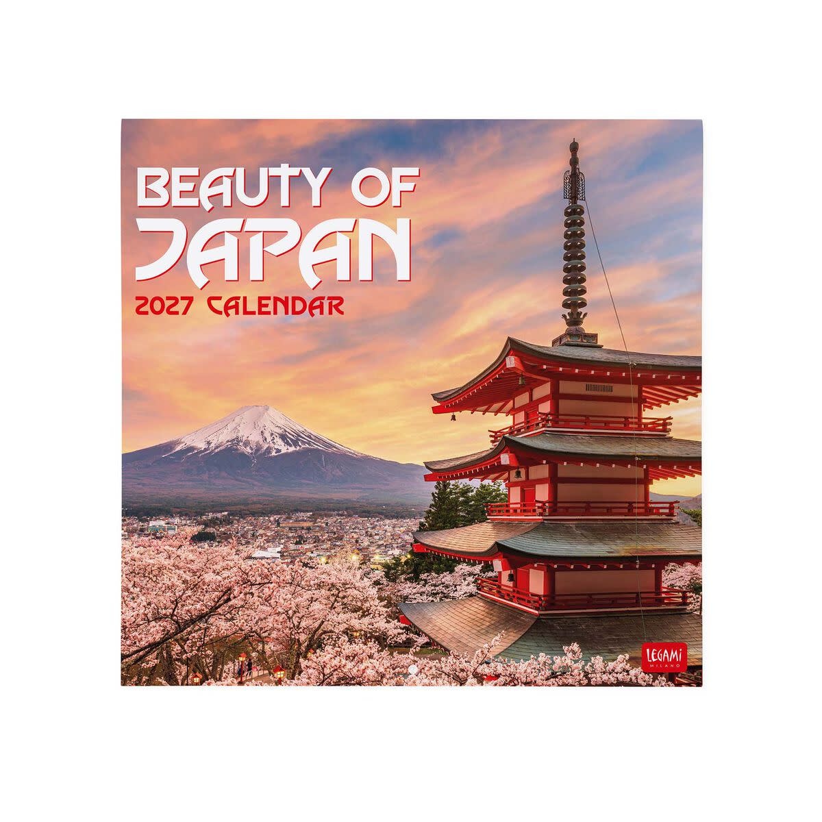 LEGAMI Wall Calendar 2027 - Around the World - Beauty of Japan - 30x29