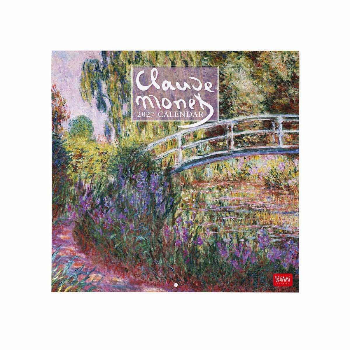 LEGAMI Wall Calendar 2027 - Art Collection - Claude Monet - 30x29