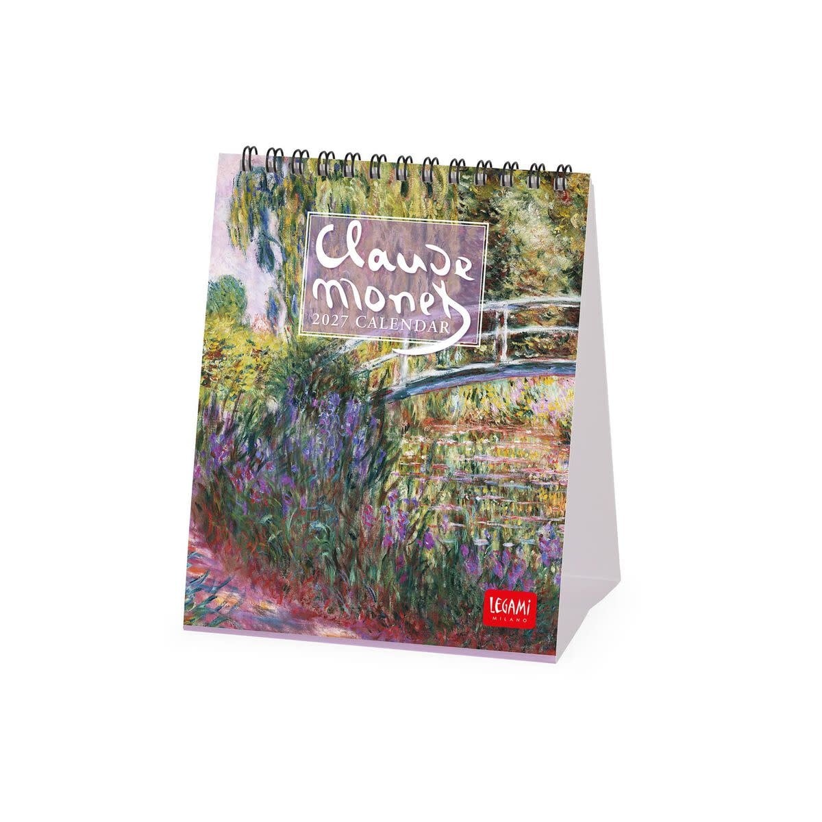 LEGAMI Desk Calendar 2027 - Art Collection - Claude Monet - 12x14.5