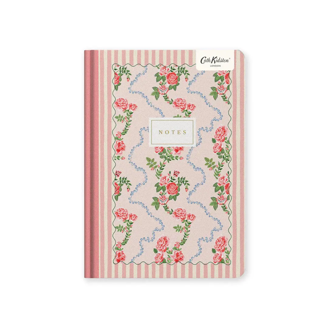OHH DEER Cath Kidston Rose Flutter Stripe Carnet à couverture rigide 192p  (A5)