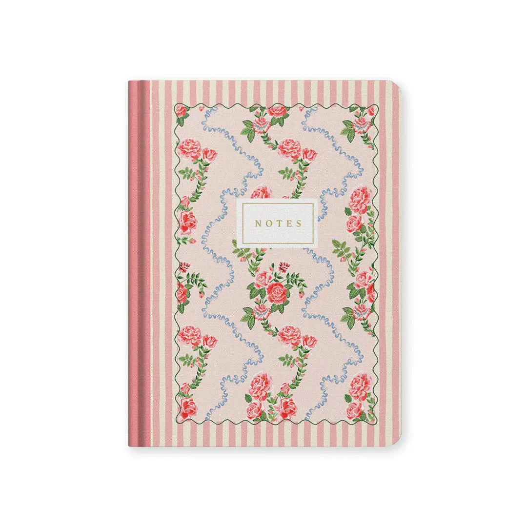 OHH DEER Cath Kidston Rose Flutter Stripe Carnet à couverture rigide 192p (B6)