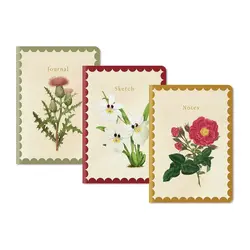 OHH DEER Natural World 3x Carnets à couverture souple 56p (B6)