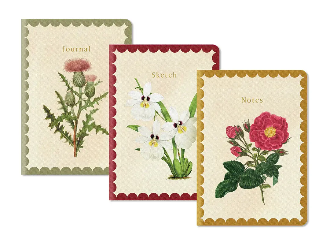 OHH DEER Natural World 3x Carnets à couverture souple 56p (B6)