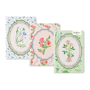 OHH DEER Cath Kidston Floral Vignette 3x Carnet à couverture souple 56p (B6)