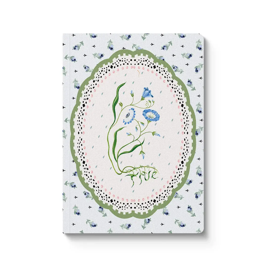 OHH DEER Cath Kidston Blue & Cream Roots Vignette Premium Perfect Carnet à couverture souple 176p (A6)