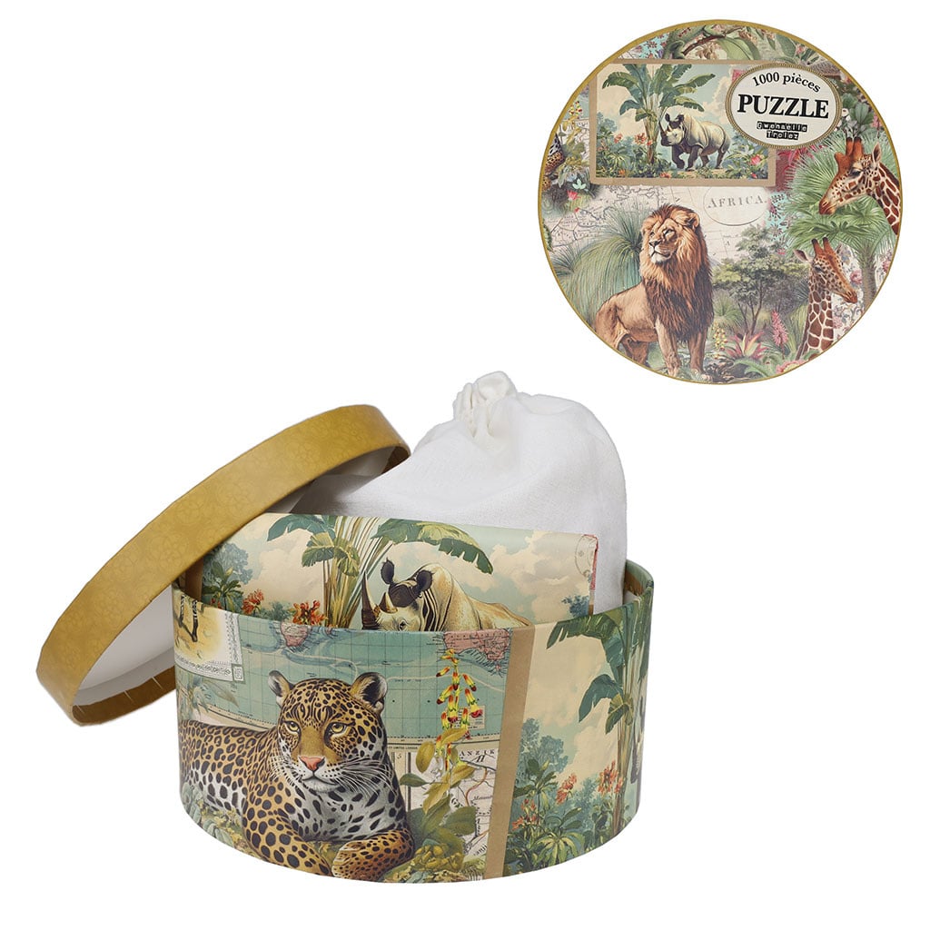 Puzzle 1000 Pcs 50 X 70 Cm + Pochon - Animaux