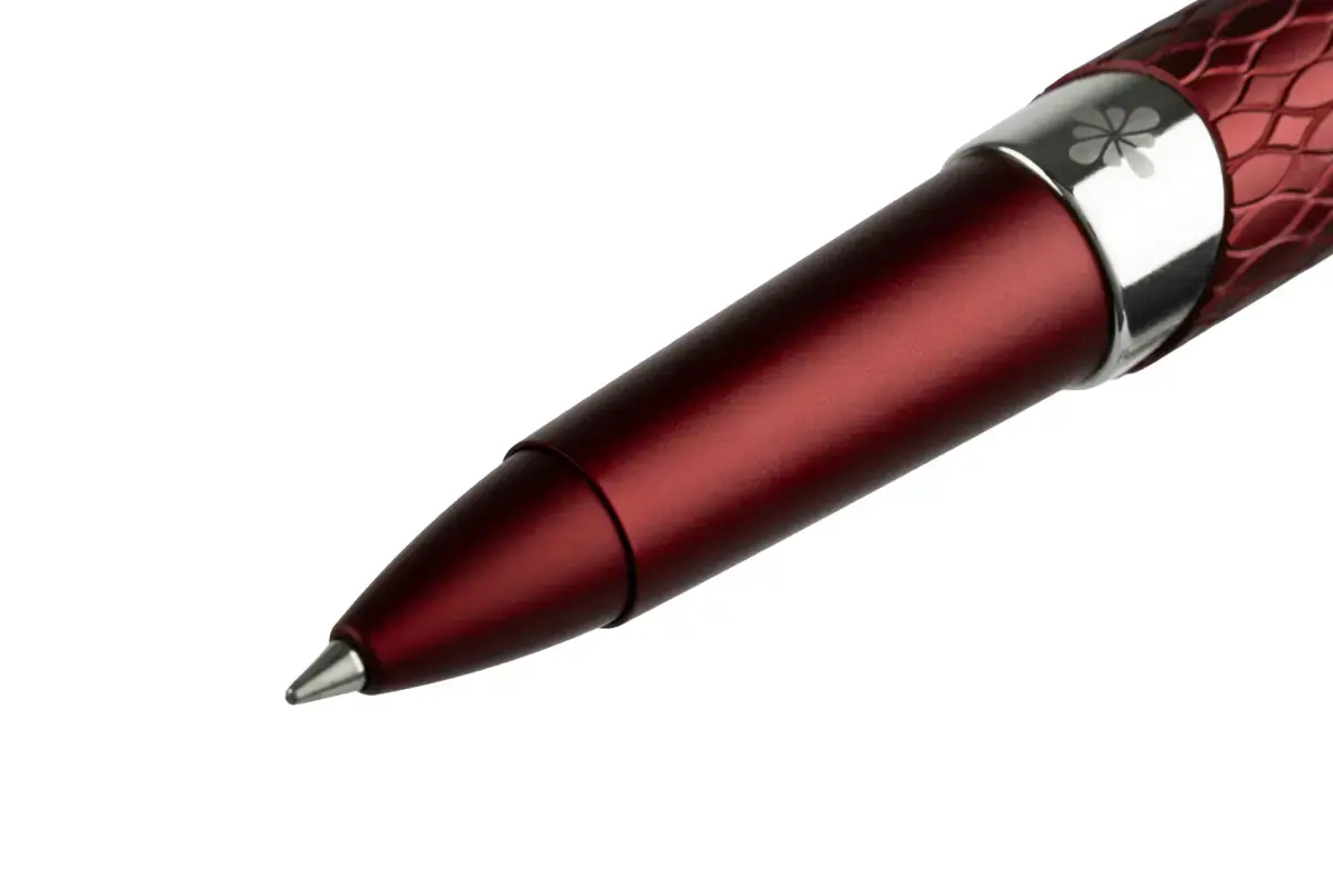 DIPLOMAT Roller Cobra Burgundy guilloche