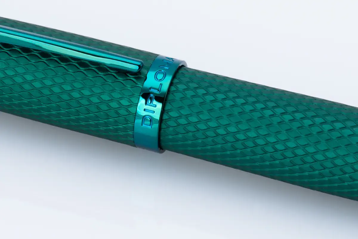 DIPLOMAT Stylo Roller "Viper" vert guilloche