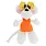 DIDDL Peluche Diddlina En Robe Orange 30Cm