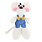 DIDDL Peluche En Salopette Bleue 30Cm