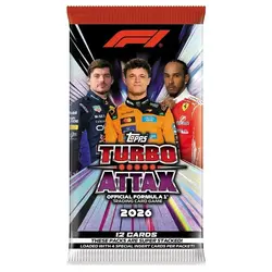 TOPPS Paquet de 12 cartes F1 Turbo Attax 2026/27 5 maxi par commande