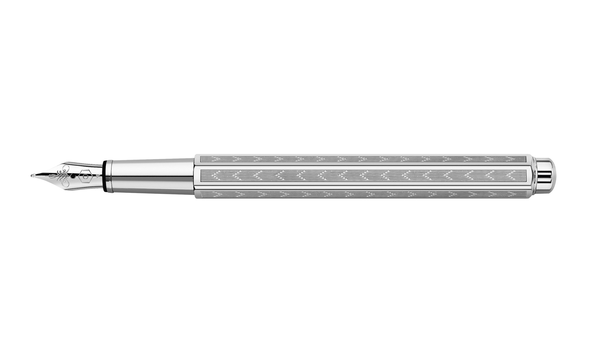 CARAN D'ACHE Stylo Plume, Ecridor Chevron - Bec M
