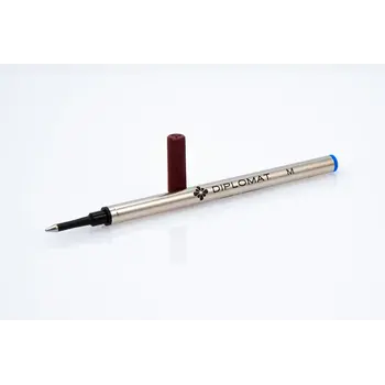 DIPLOMAT Recharge Roller d'encre metal bleu
