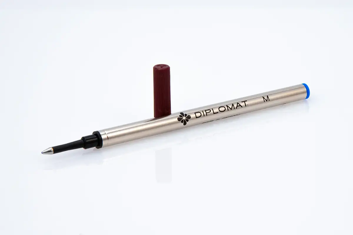 DIPLOMAT Recharge Roller d'encre metal bleu