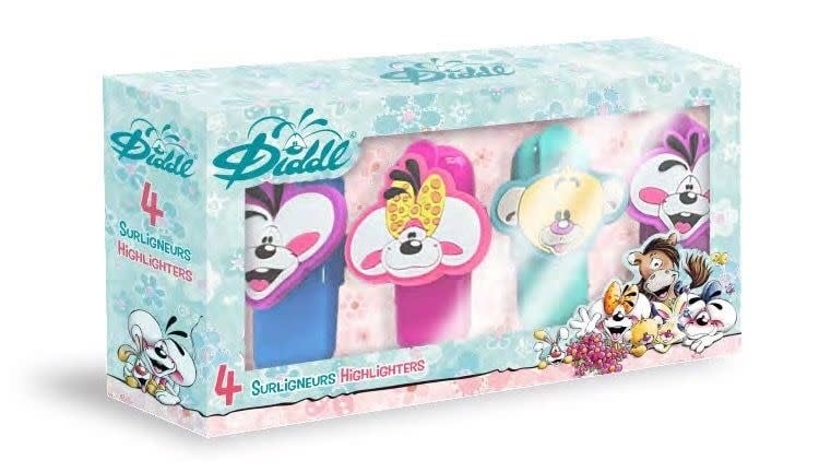 DIDDL Pack 4 surligneurs