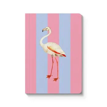 OHH DEER Striped Flamingo Perfect Carnet à couverture souple 176p (A6)