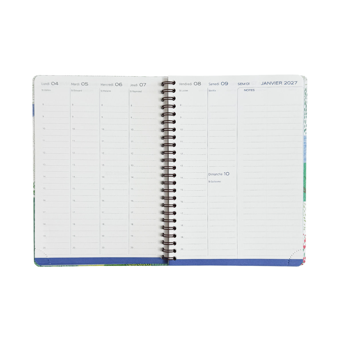 EPOPEE Agenda spiralé semainier 4 Saisons A5 14,8x21cm 2027 modèles aléatoires