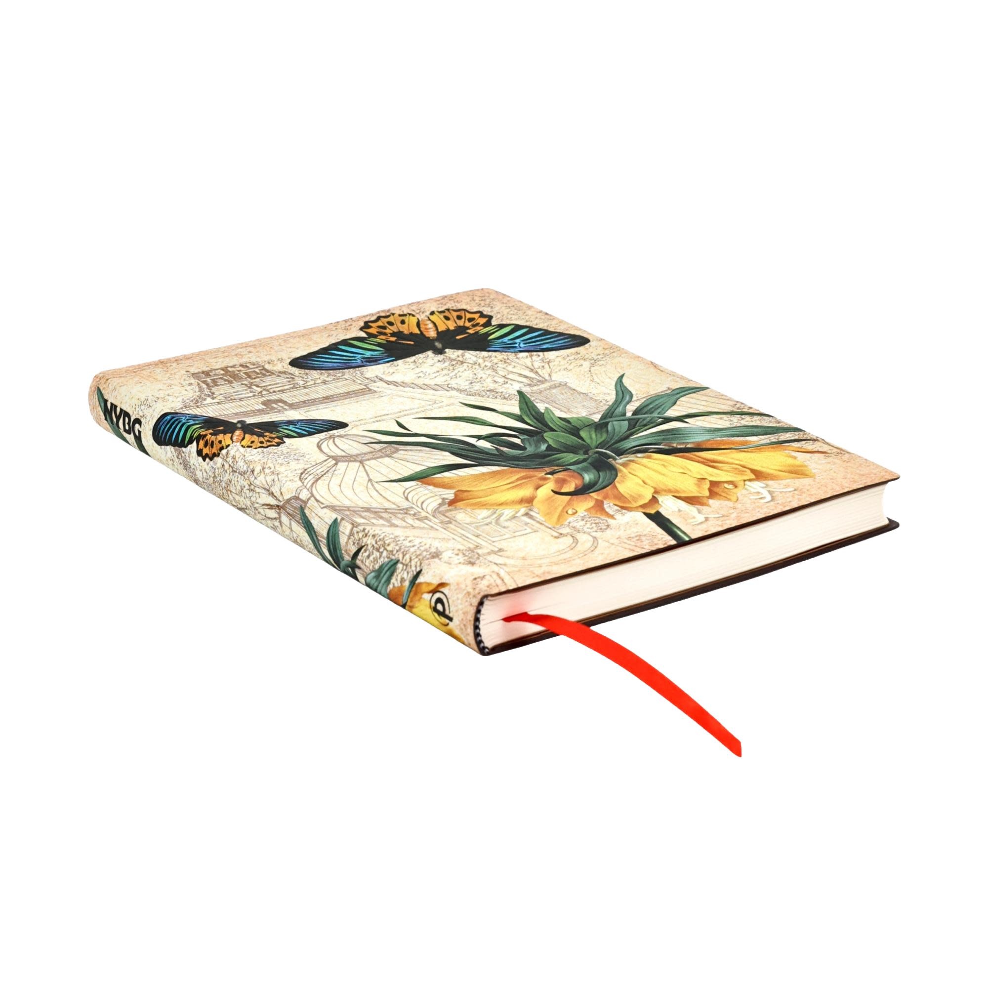 PAPERBLANKS Carnets Flexis à couverture souple Fritillaire Dorée Midi Pages Lignées