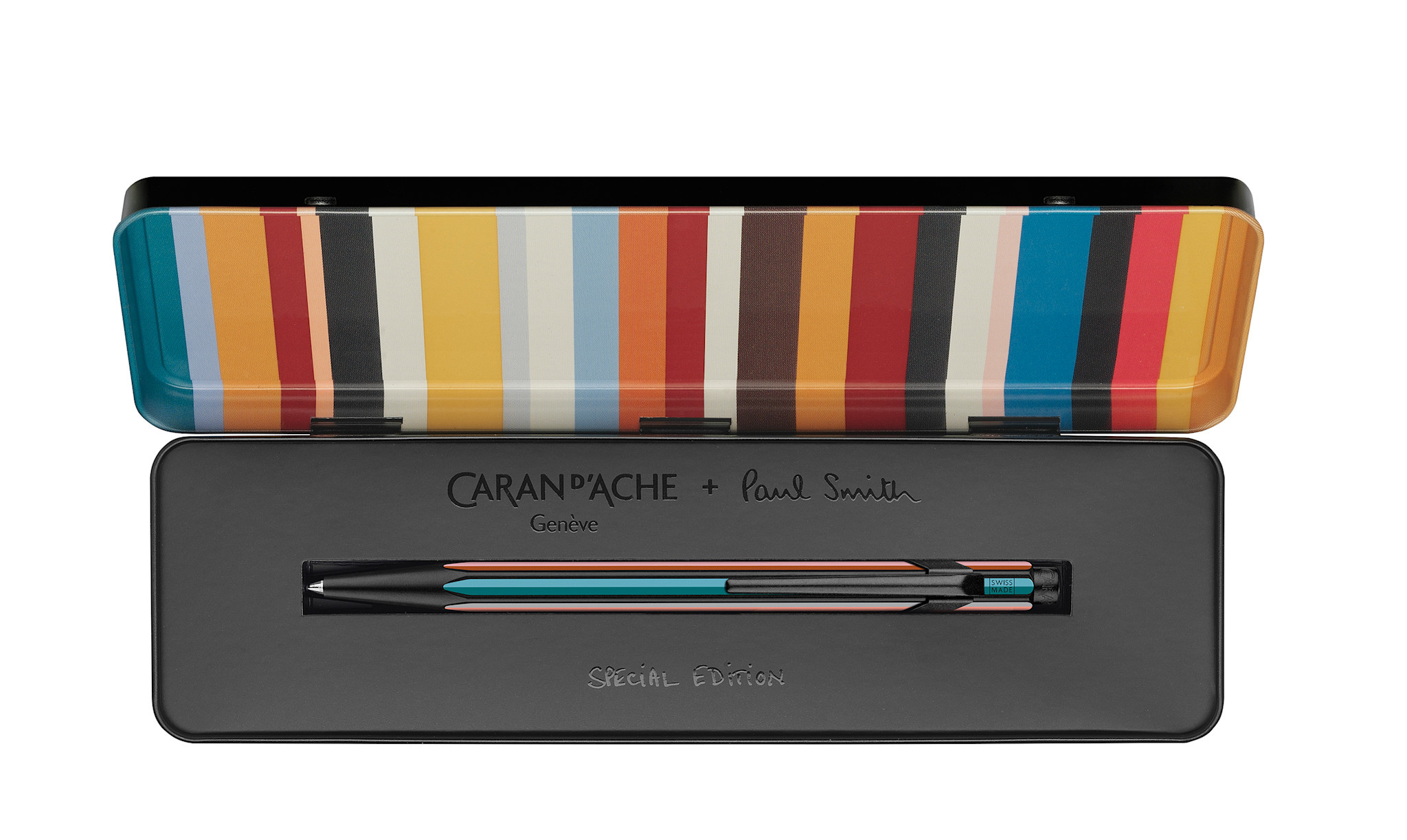CARAN D'ACHE Stylo Bille 849™ Paul Smith Edition 5, Noir, Avec Boîte Métal