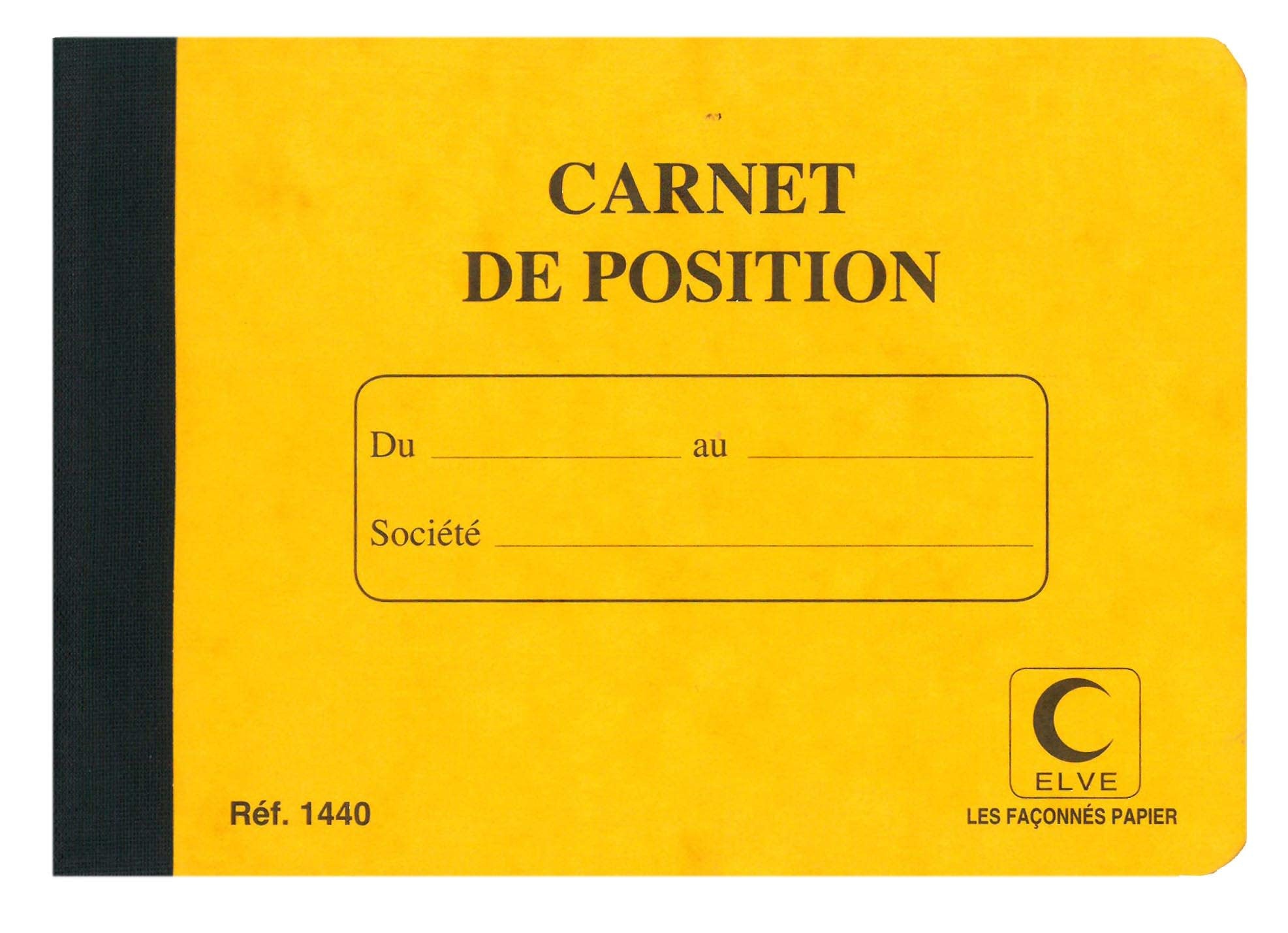 ELVE Carnet De Position 114X156 80P modèles aléatoires
