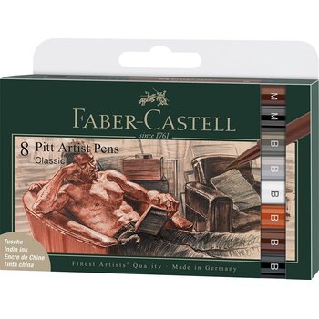FABER CASTELL Feutre Pitt Artist Pen Classique 8x