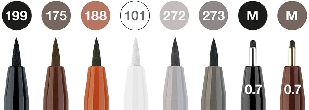 FABER CASTELL Feutre Pitt Artist Pen Classique 8x