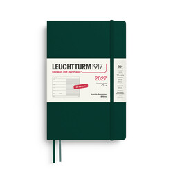 LEUCHTTURM 1917 Forest Green, Agenda Semainier & Carnet de notes Paperback (B6+) 2027, Couverture souple, Français