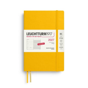 LEUCHTTURM 1917 Sunflower, Agenda Semainier & Carnet de notes Paperback (B6+) 2027, Couverture souple, Français