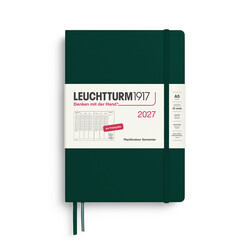 LEUCHTTURM 1917 Forest Green, agenda planificateur Semainier Medium (A5) 2027, Français