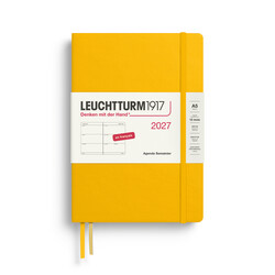 LEUCHTTURM 1917 Sunflower, Agenda Semainier horizontal Medium (A5) 2027, Français