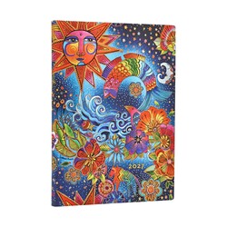 PAPERBLANKS Agenda semainier vertical Couverture souple 2027 Magie Céleste Midi