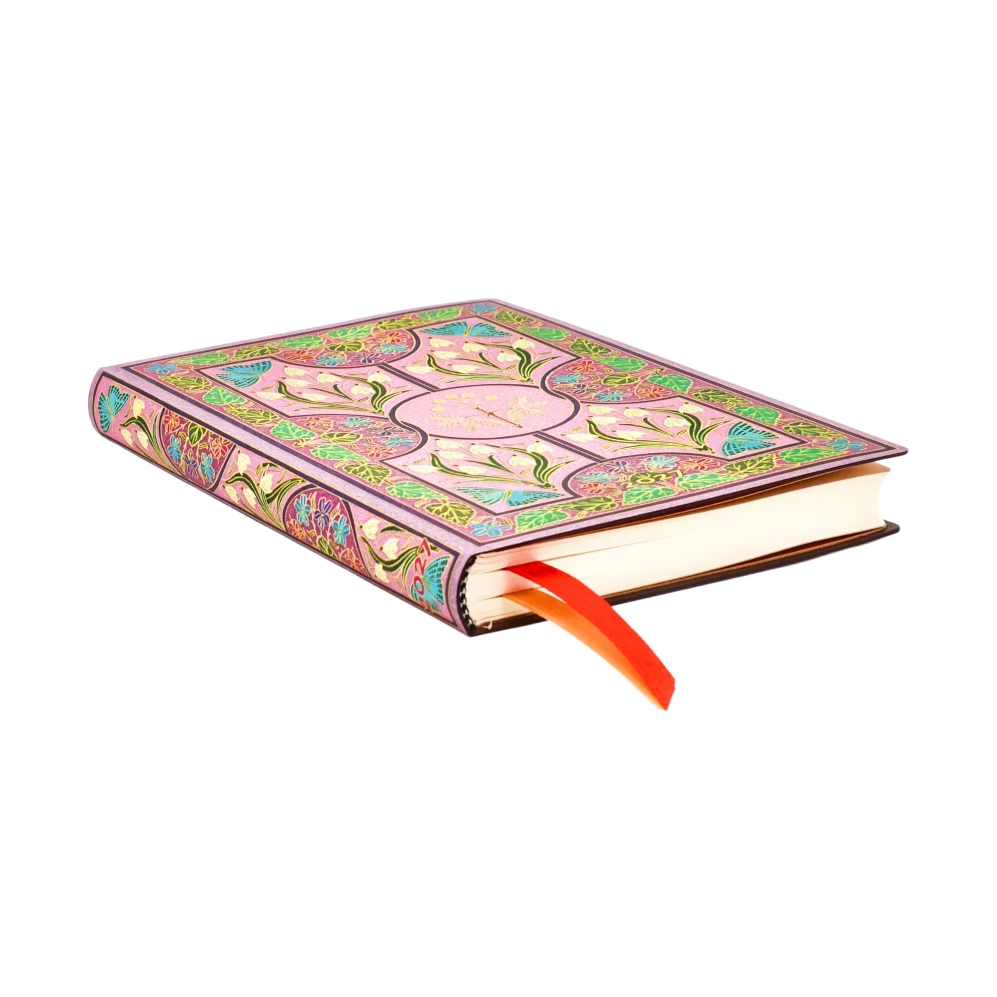 PAPERBLANKS Agenda semainier vertical Couverture souple 2027 Mimosa Mini