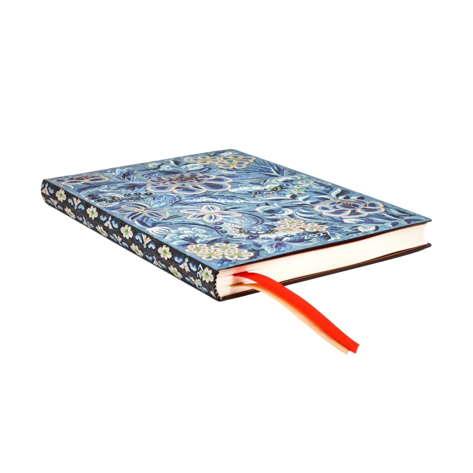 PAPERBLANKS Agenda semainier vertical Couverture souple 2027 Saule Bleu Midi