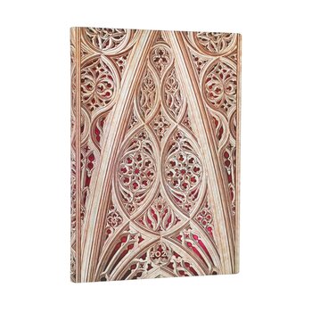 PAPERBLANKS Agenda semainier vertical Couverture souple 2027 Voûte de la Cathédrale de Milan Midi
