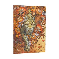 PAPERBLANKS Agenda semainier vertical Couverture souple 2027 L’Ascension du Lynx Midi