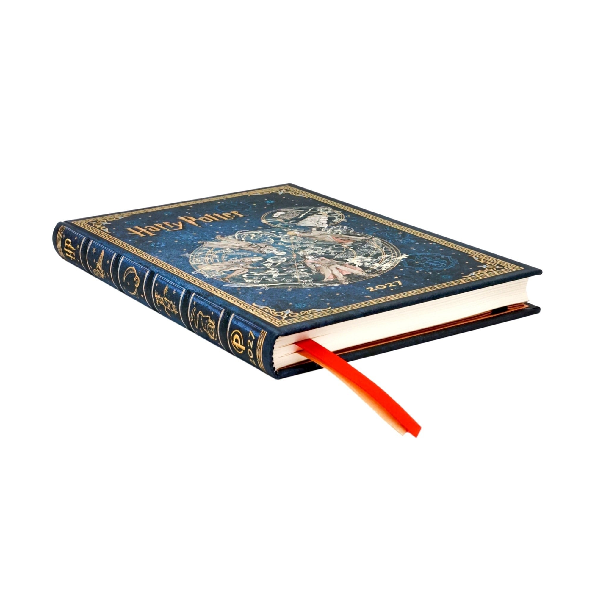 PAPERBLANKS Agenda semainier vertical Couverture rigide 2027 Agenda Légendes de Poudlard Midi