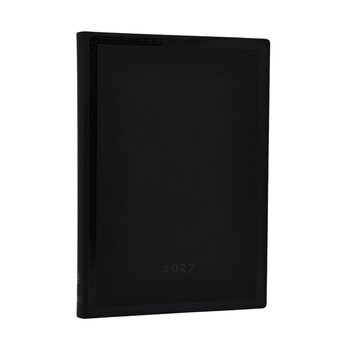 PAPERBLANKS Agenda semainier vertical Couverture souple 2027 Black Edition Bold Midi