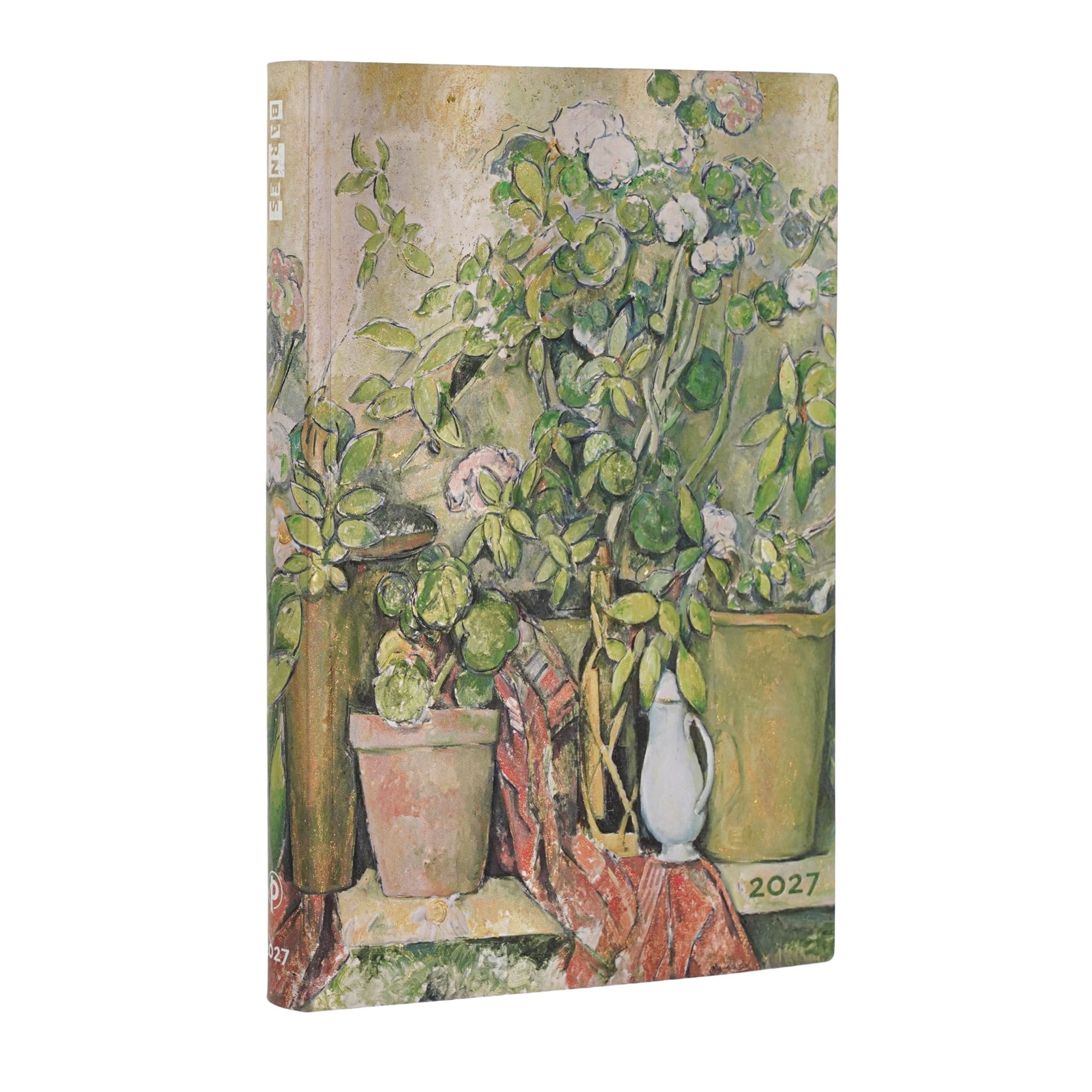 PAPERBLANKS Agenda journalier Couverture rigide 2027 Pots en Terre Cuite et Fleurs de Cézanne Midi