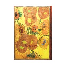 PAPERBLANKS Agenda semainier vertical Couverture rigide 2027 Van Gogh, Tournesols Grand