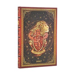PAPERBLANKS Agenda semainier vertical Couverture rigide 2027 Agenda Gryffondor Mini