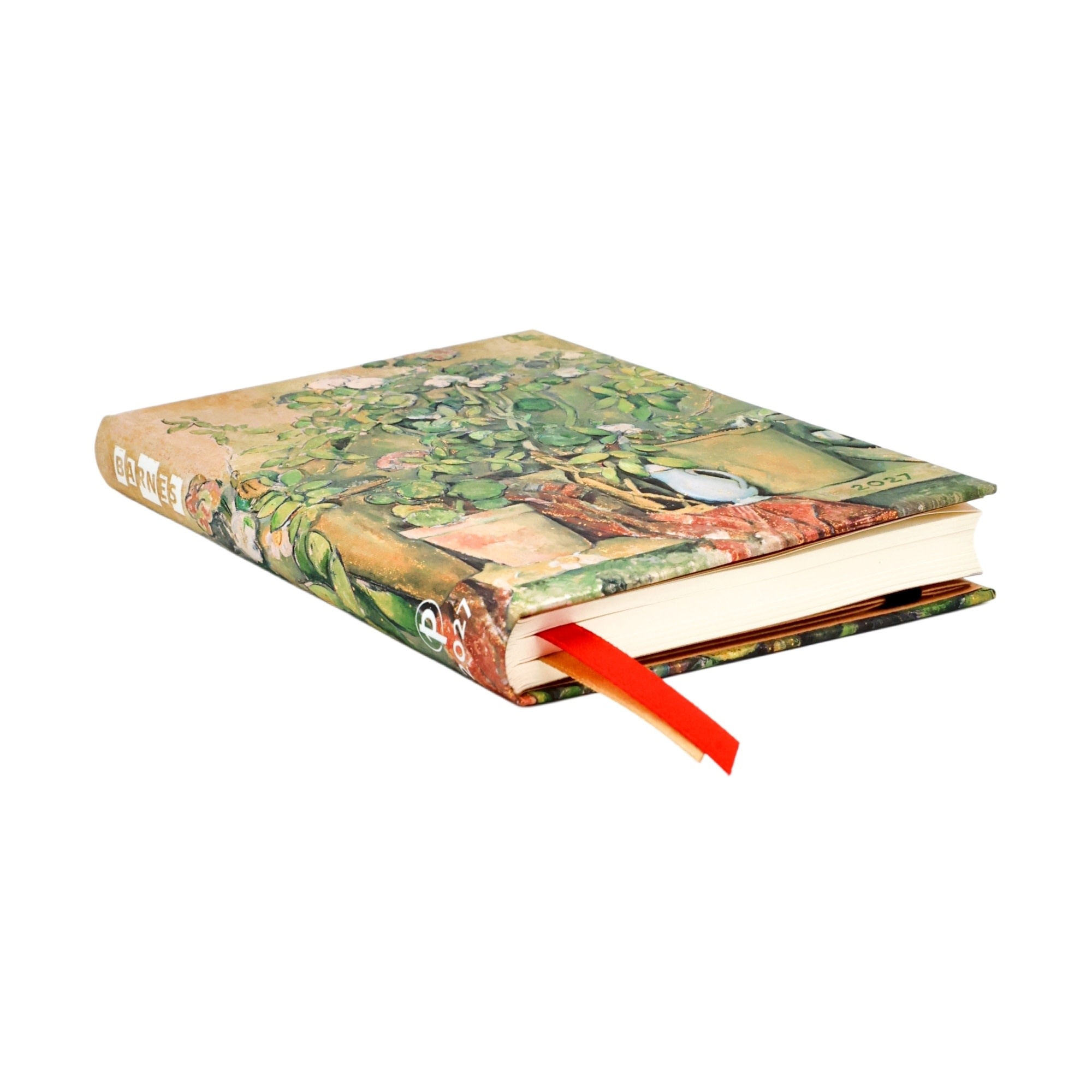 PAPERBLANKS Agenda semainier horizontal Couverture rigide 2027 Pots en Terre Cuite et Fleurs de Cézanne Mini