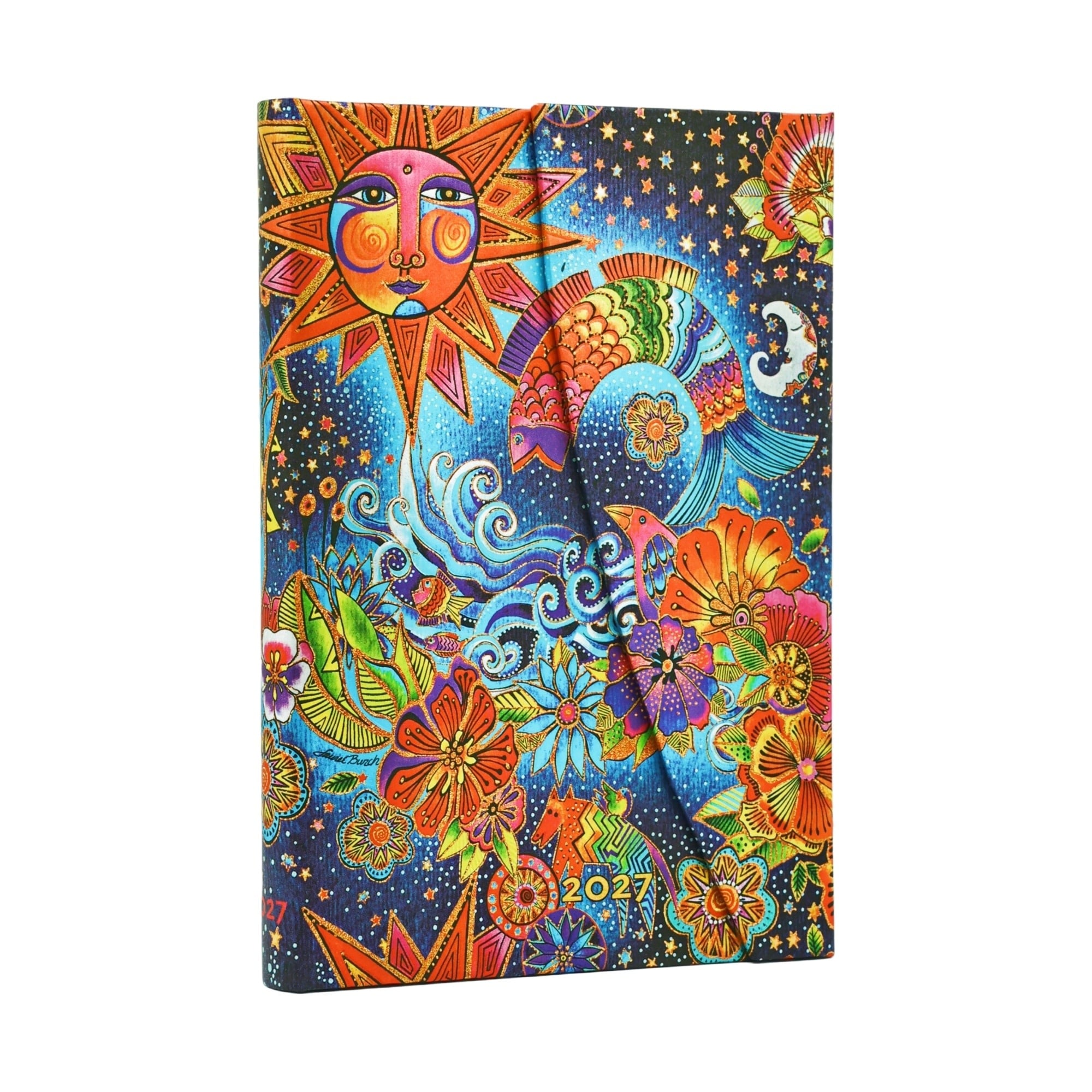PAPERBLANKS Agenda semainier horizontal Couverture rigide 2027 Magie Céleste Mini