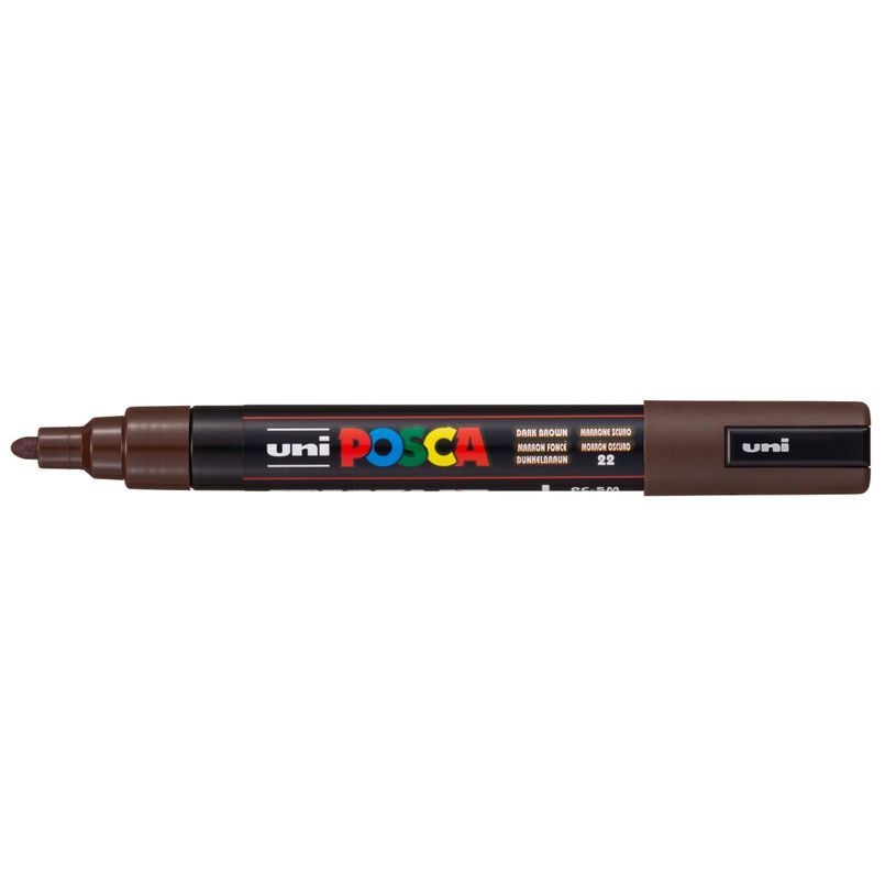 UNI-BALL Posca Marqueur pointe conique moyenne PC5M Marron Foncé